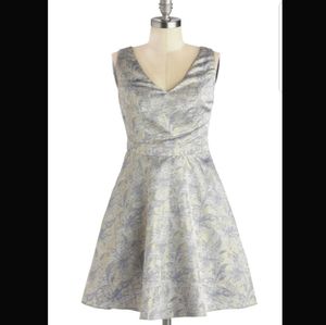 Modcloth Silver Party Dress